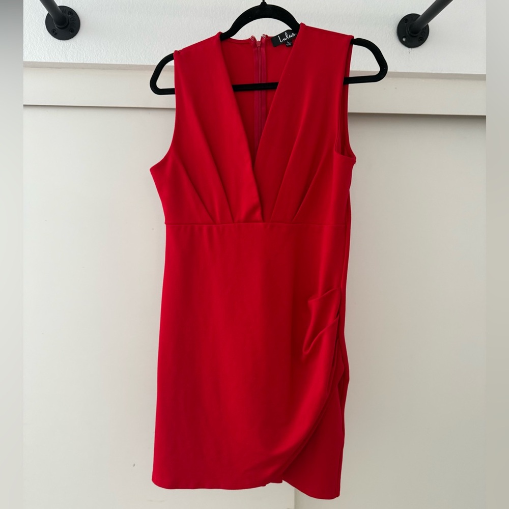 Lulu's Vibrant Red Mini Dress